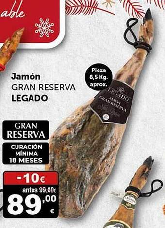 Masymas Jamón gran reserva legado oferta
