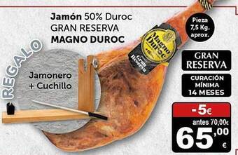 Masymas Jamón 50% duroc gran reserva magno duroc oferta