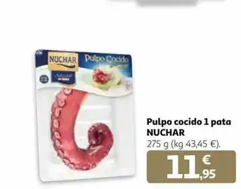 Alcampo Pulpo cocido 1 pata nuchar oferta