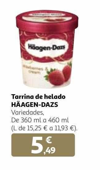Alcampo Tarrina de helado häagen-dazs oferta