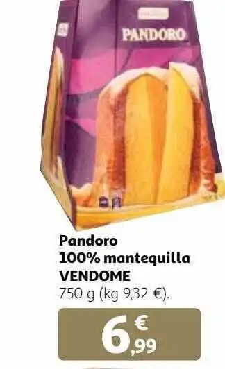 Alcampo Pandoro 100% mantequilla vendome oferta