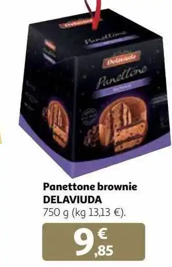 Alcampo Panettone brownie delaviuda oferta