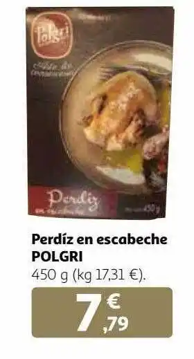 Alcampo Perdíz en escabeche polgri oferta