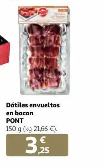 Alcampo Dátiles envueltos en bacon pont oferta