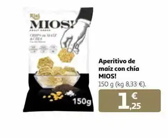 Alcampo Aperitivo de maíz con chía mios! oferta