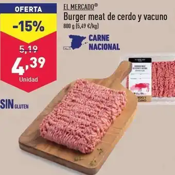 ALDI Burger meat de cerdo y vacuno oferta