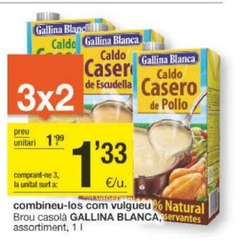 BonpreuEsclat Brou Casolà Gallina Blanca Assortiment 1L oferta