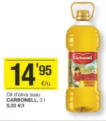 BonpreuEsclat Oli D'Oliva Suau Carbonell 3L oferta