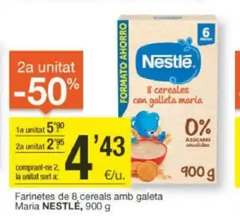 BonpreuEsclat farinetes de 8 Cereales Amb Galeta Maria Nestlé 900g oferta