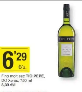 BonpreuEsclat Fino Molt Sec Tio Pepe Do Xerès 750ml oferta