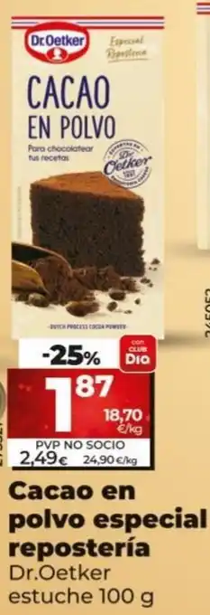 Dia Cacao en Polvo Especial Repostería oferta