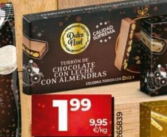 Dia Turrón de Chocolate con Leche con Almendras oferta