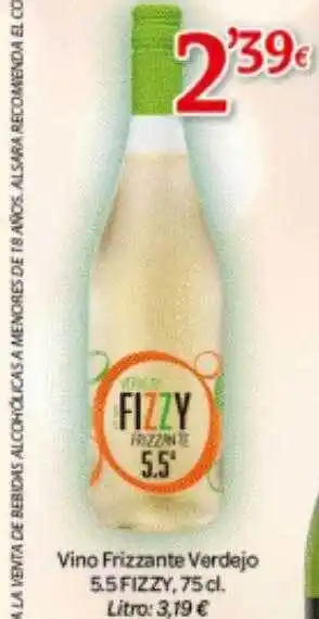 Alsara Supermercados Vino frizzante verdejo 5.5 fizzy oferta