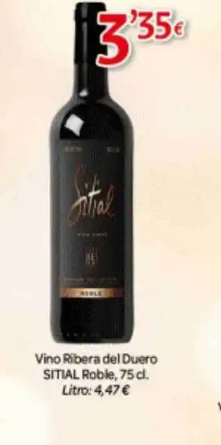 Alsara Supermercados Vino ribera del duero sitial roble oferta