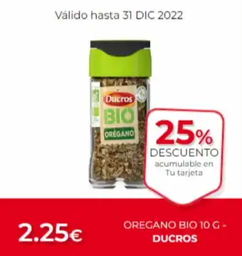 SUPER AMARA Oregano Bio 10g - Ducros oferta