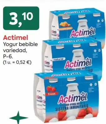 Suma Supermercados Yogur Bebible Variedad, P-6 oferta