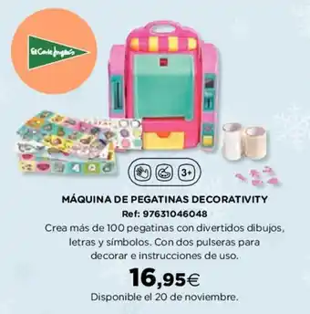 Hipercor Máquina De Pegatinas Decorativity oferta