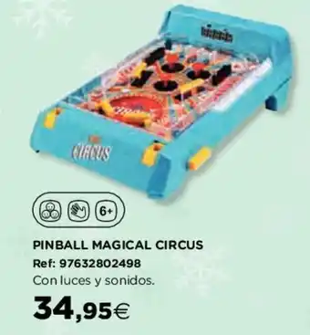 Hipercor Pinball Magical Circus oferta
