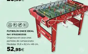 Hipercor Futbolín Once Ideal oferta