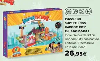 Hipercor Puzzle 3D Superthings Kaboom City oferta
