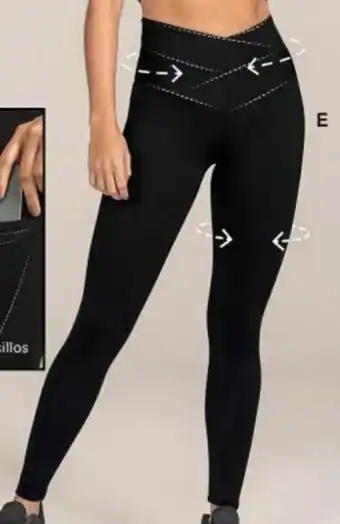 Leonisa Legging Deportivo Con Pretina Cruzada oferta