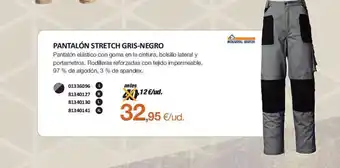 Distriplac Pantalón stretch gris-negro oferta