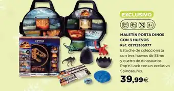 Hipercor Maletín Porta Dinos Con 3 Huevos oferta