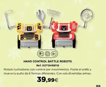Hipercor Hand Control Battle Robots oferta