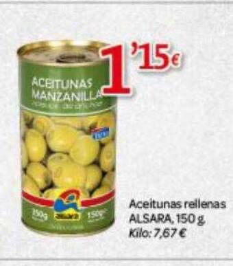 Alsara Supermercados Aceitunas rellenas alsara oferta