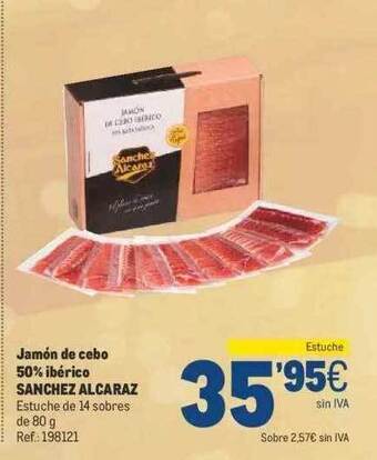Makro Jamón de cebo 50% ibérico sanchez alcaraz oferta