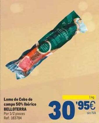 Makro Lomo de cebo de campo 50% ibérico belloterra oferta