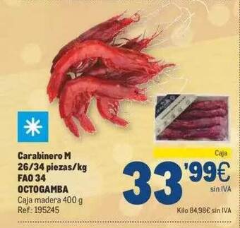 Makro Carabinero m 26 34 piezas kg fao 34 octogamba oferta