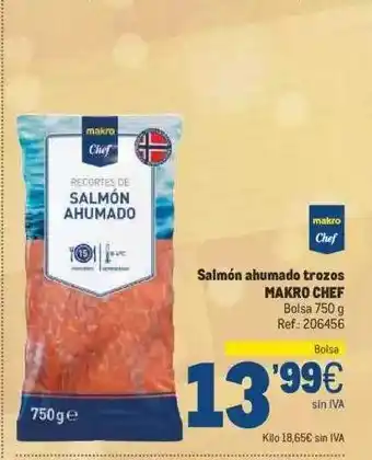 Makro Salmón ahumado troxos makro chef oferta