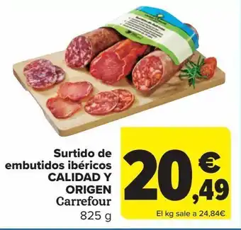 Carrefour Surtido de embutidos ibéricos calidad y origen carrefour oferta