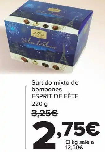 Carrefour Surtido mixto de bombones esprit de fete oferta