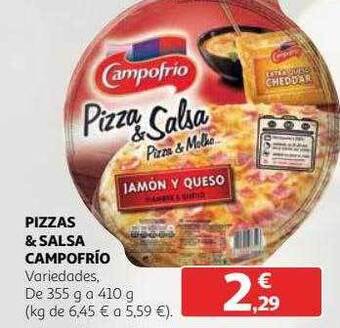 Alcampo Pizzas & salsa campofrío oferta