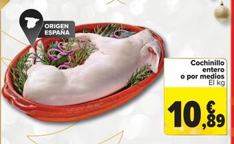 Carrefour Cochinillo entero o por medios oferta