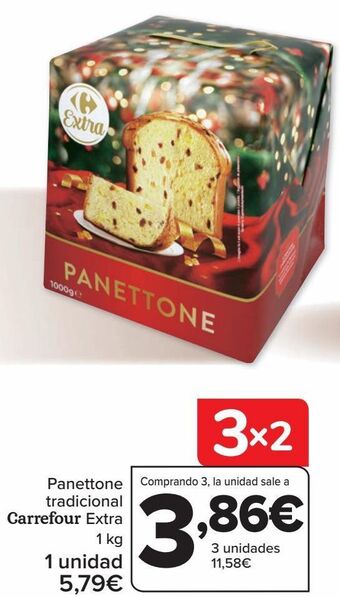 Carrefour Panettone tradicional carrefour extra oferta