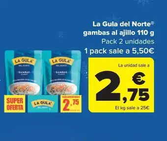 Carrefour La gula del norte gambas al ajillo 110g oferta