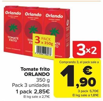 Carrefour Tomate frito orlando oferta