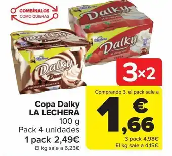 Carrefour Copa dalky la lechera oferta
