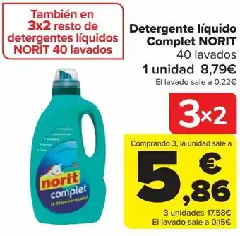 Carrefour Detergente líquido complet norit oferta