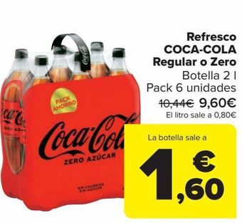 Carrefour Refresco coca-cola regular o zero oferta