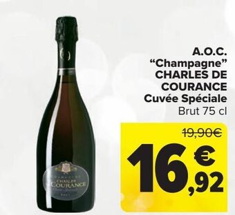 Carrefour A.o.c. ''champagne'' charles de courance cuvée spéciale oferta