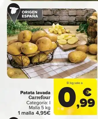 Carrefour Patata lavada carrefour, malla oferta