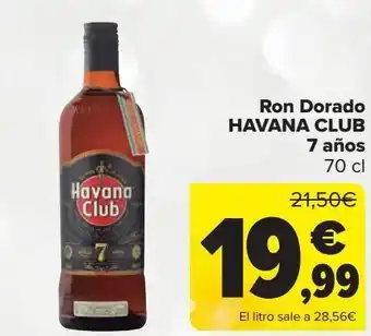 Carrefour Ron dorado havana club 7 años oferta