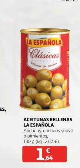Alcampo Aceitunas rellenas la española oferta