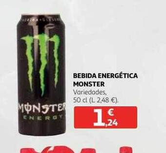 Alcampo Bebida energética monster oferta