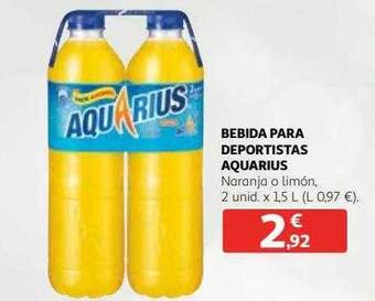 Alcampo Bebida para deportistas aquarius oferta