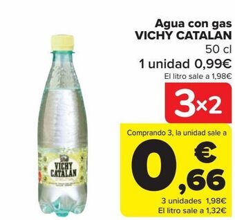 Carrefour Agua con gas vichy catalan oferta